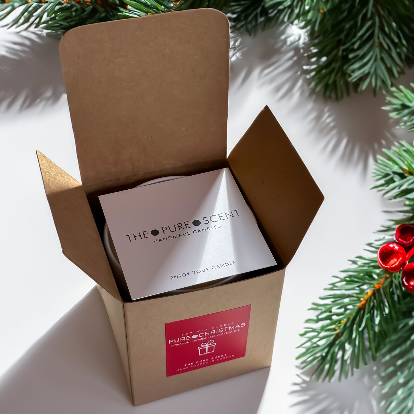 30cl Christmas Candle – The Pure Scent | 3 Festive Scents