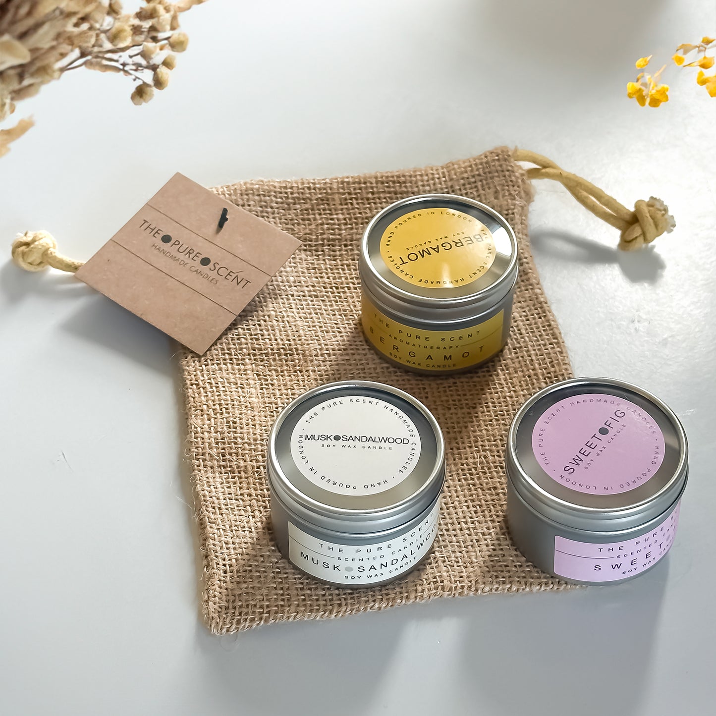 3 Mini Soy Candles • The Gift Set