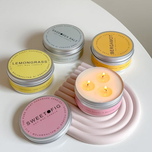 150g 3 Wick Soy Candle in a Tin
