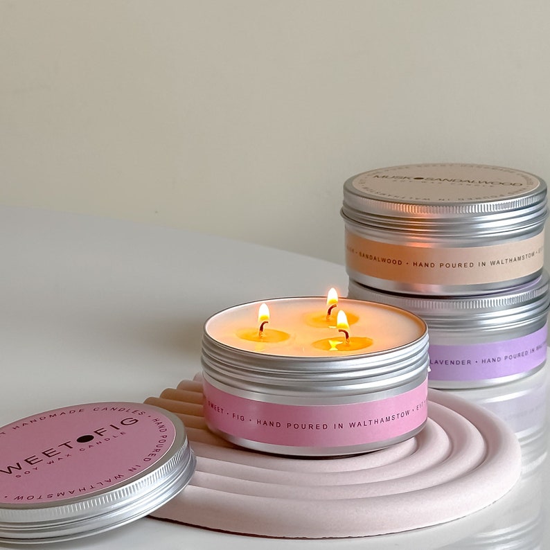 150g 3 Wick Soy Candle in a Tin