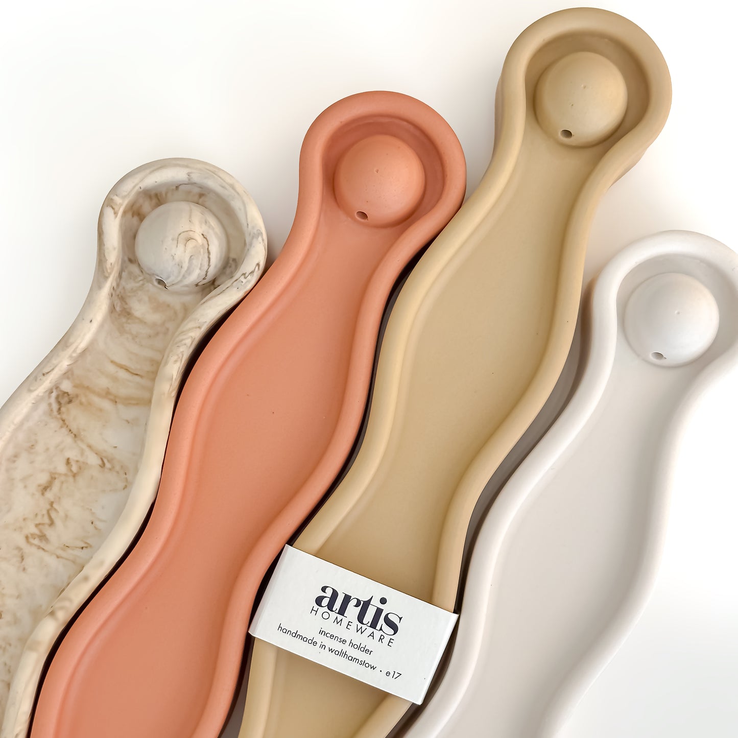 Jesmonite Incense Holder Tray by Artis Homeware - Wavy
