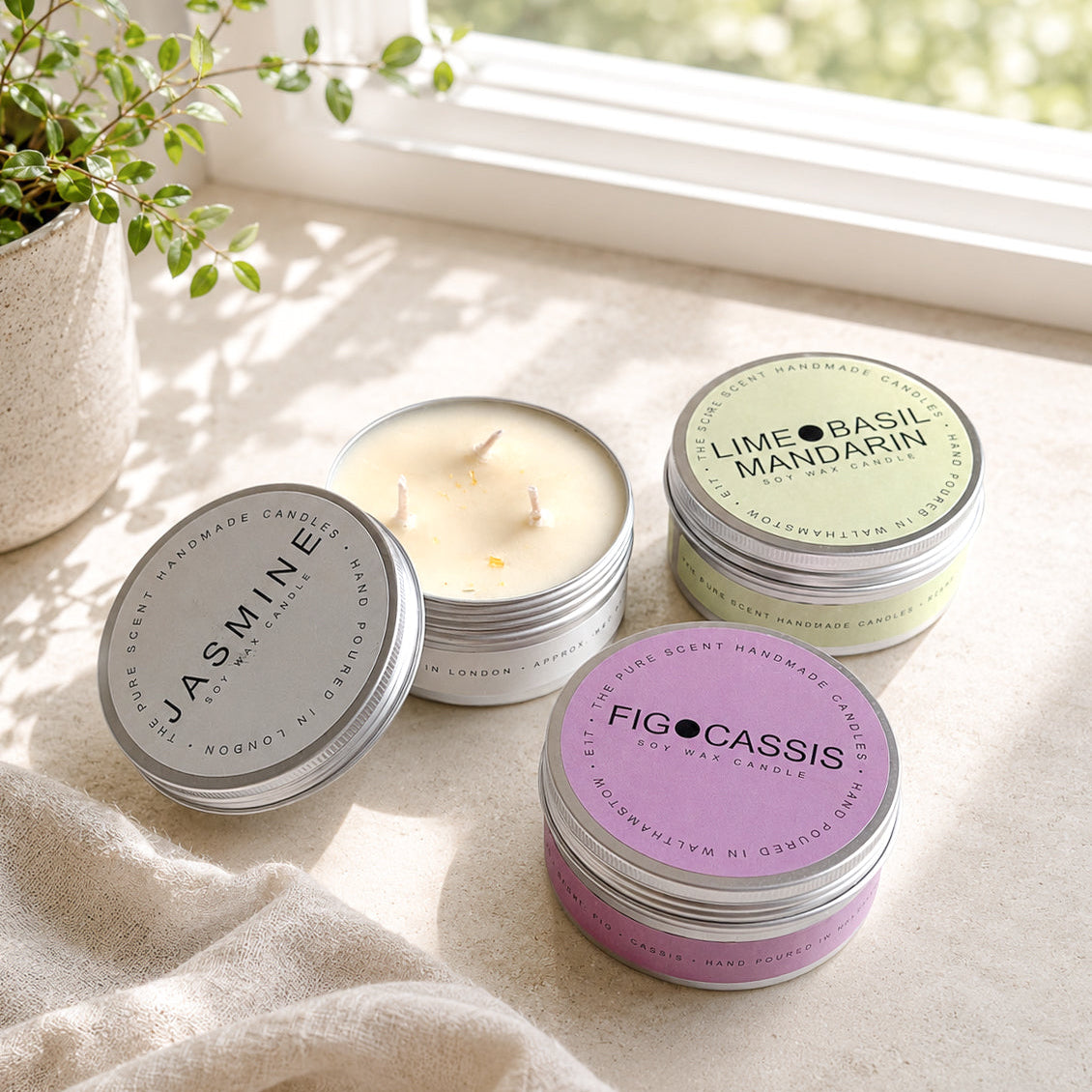150g 3 Wick Soy Candle in a Tin