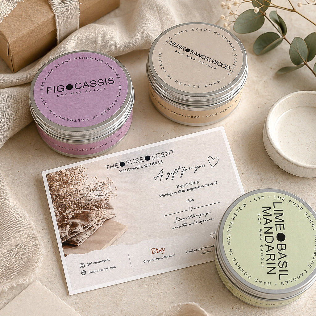 150g 3 Wick Soy Candle in a Tin