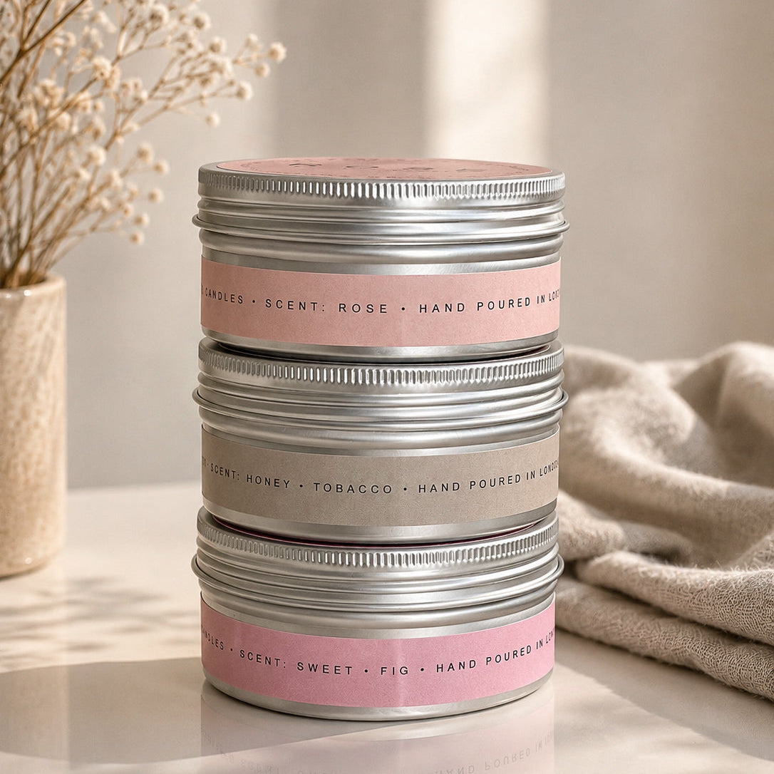 150g 3 Wick Soy Candle in a Tin