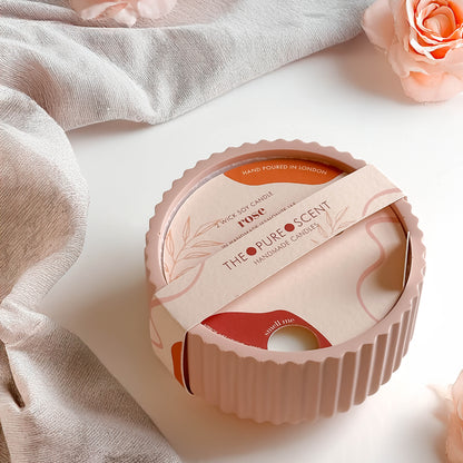🌸 Spring Edition Jesmonite 2-Wick Soy Candles 🌸