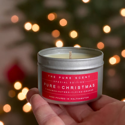 Christmas Soy Candle Tin – 100g | 3 Festive Scents