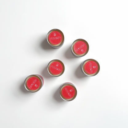 6 Christmas Mini Soy Scented Candles, 50g Each | 3 Festive Scents