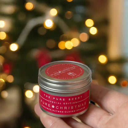 6 Christmas Mini Soy Scented Candles, 50g Each | 3 Festive Scents