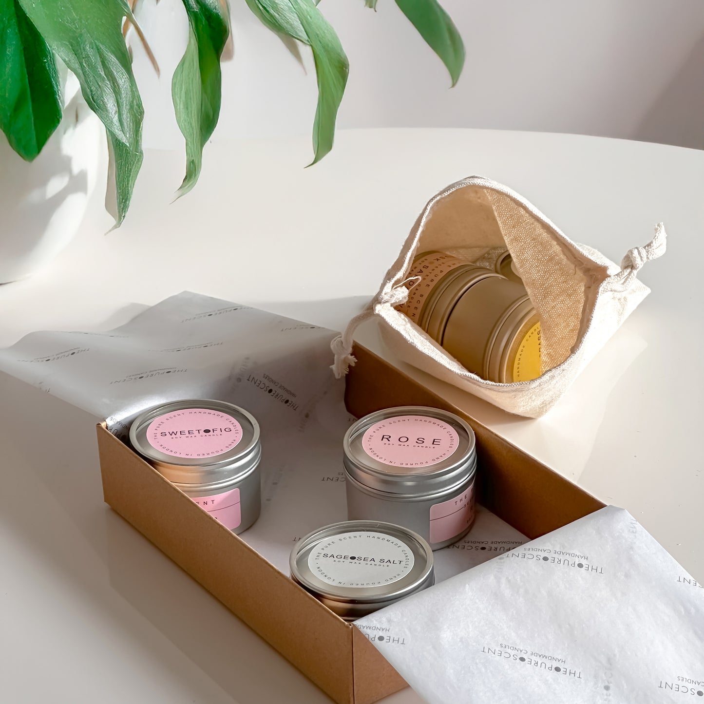 6 Mini Soy Candles • The Gift Box Set