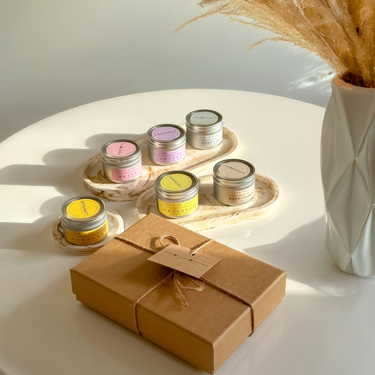 6 Mini Soy Candles • The Gift Box Set