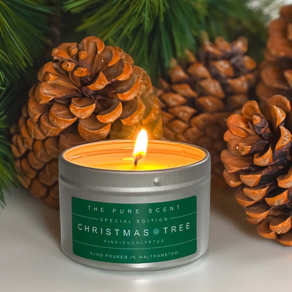 Christmas Soy Candle Tin – 100g | 3 Festive Scents