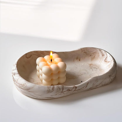 115g Elegant Soy & Beeswax Bubble Pillar Candle