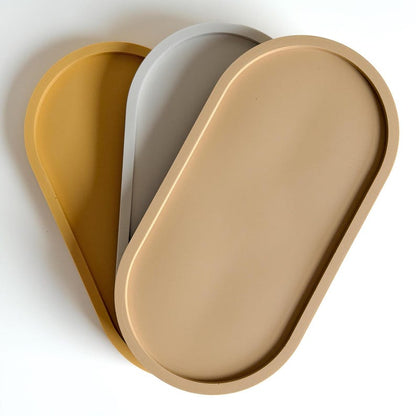 Jesmonite Oval Trinket Tray by Artis Homeware