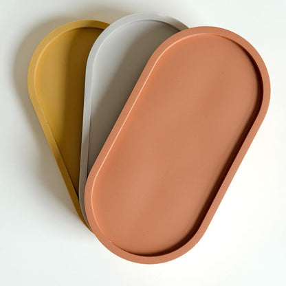 Jesmonite Oval Trinket Tray by Artis Homeware