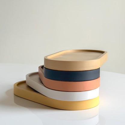 Jesmonite Oval Trinket Tray by Artis Homeware