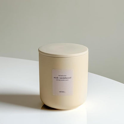 300g Ceramic Soy Wax Candle with Lid