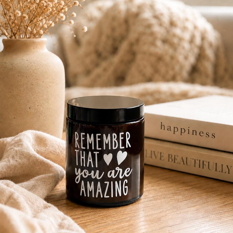 Remember You Are Amazing Soy Wax Candle with Personalised Bag