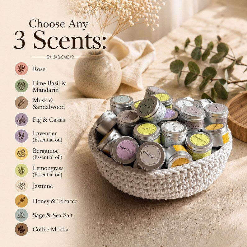 3 Mini Soy Candles • The Gift Set