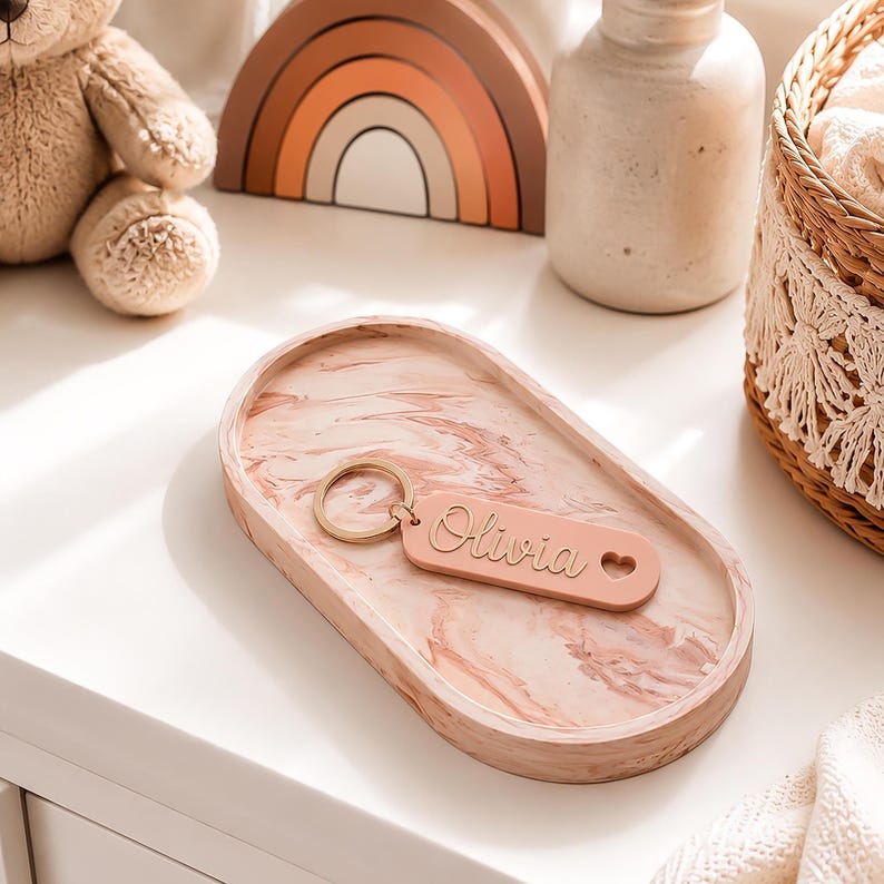 Jesmonite Oval Tray | Marble Effect by Artis Homeware