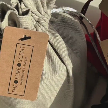 Handmade Christmas Soy Candle – Jesmonite Jar, 180g - 3 Festive Scents