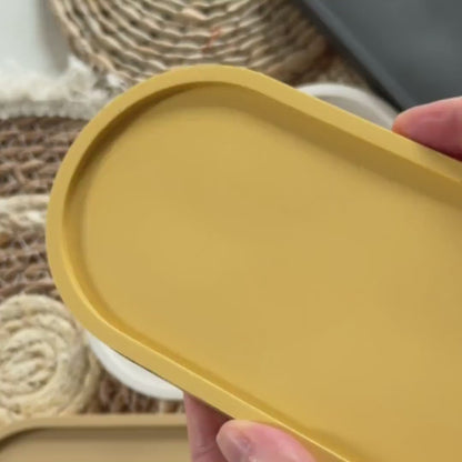 Jesmonite Oval Trinket Tray by Artis Homeware